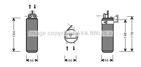 AVA QUALITY COOLING džiovintuvas, oro kondicionierius RTD019